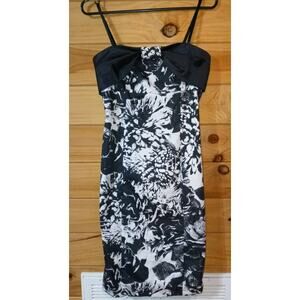 NWT Sandro Ferrone Dress Black Size 42 Strapless Designer Midi Dress Party